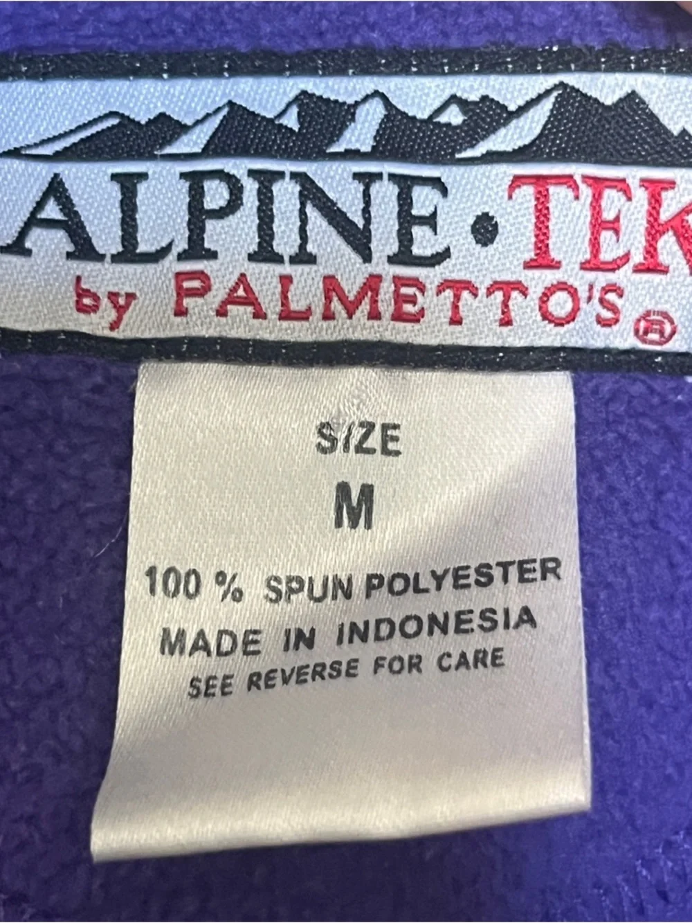 Plush Quarter-Zip Fleece Pullover - Purple - Picture 4 of 6